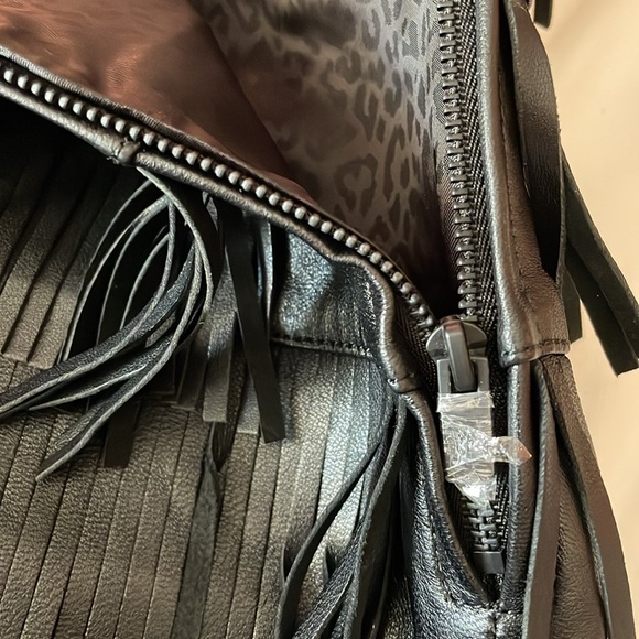 New w/tags. Leather fringe skirt - Picture 3 of 8